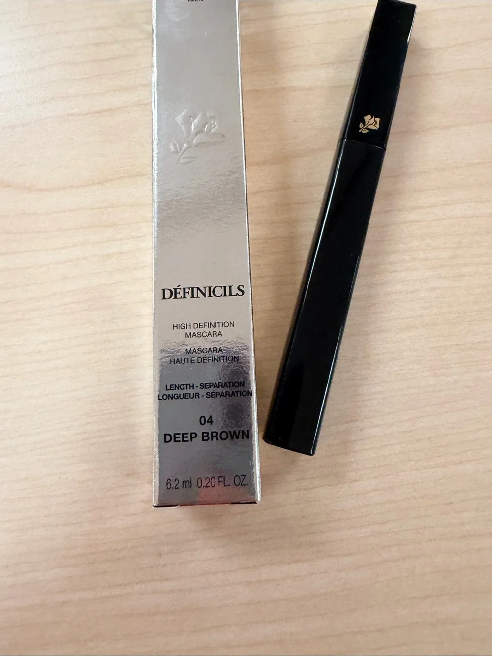 Lancome Definicils High Definition Mascara  04 DEEP BROWN 0.20 fl oz  NIB Fresh